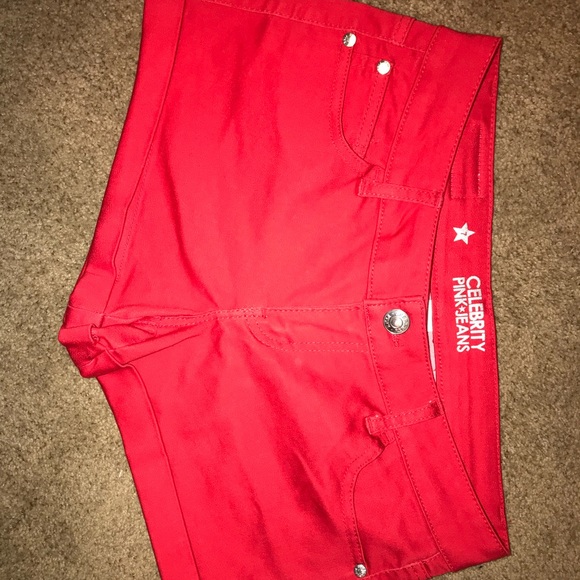 Size 7, red shorts - Picture 1 of 1